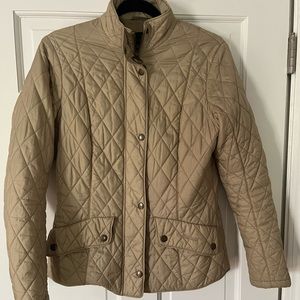 Barbour beige quilted jacket